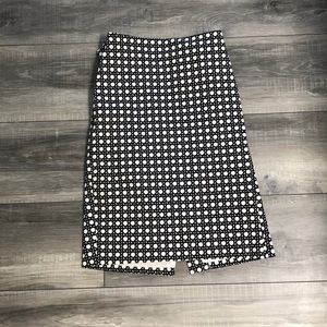 Ann Taylor Graphic high waisted pencil skirt